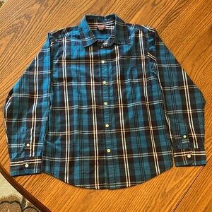 Youth Wrangler plaid long sleeve